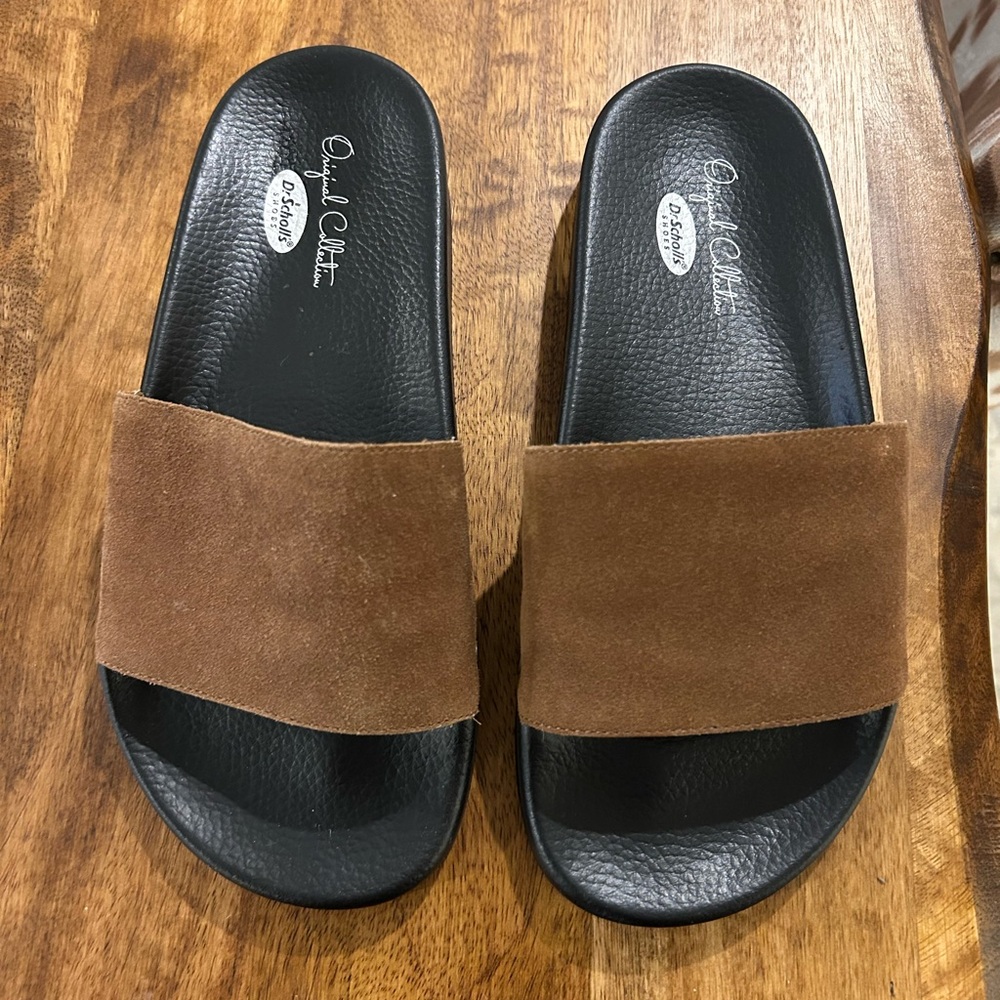 NWOT Dr Scholl’s leather slides